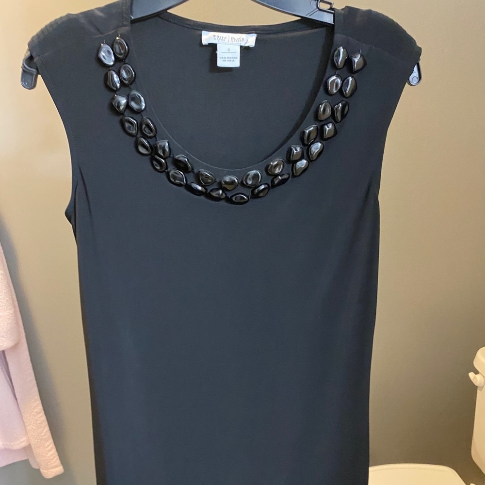 EUC White House black market black dress Small